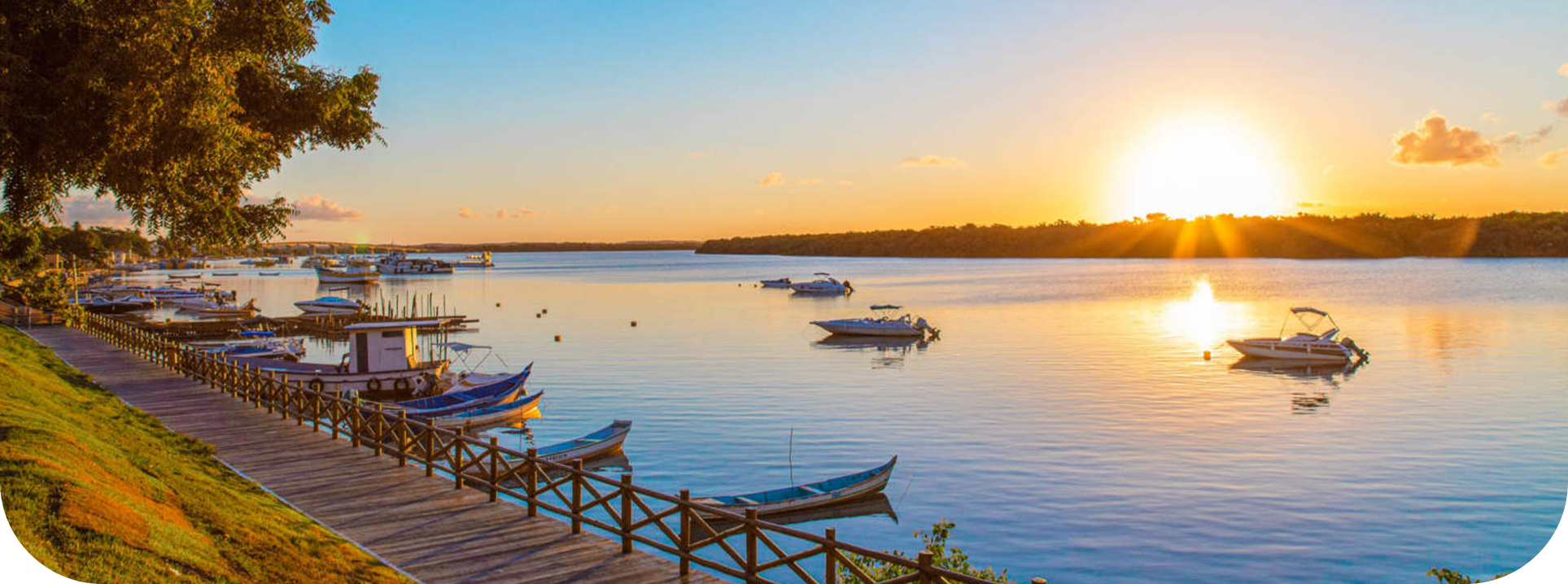 conheça a orla por do sol com a fácil locadora